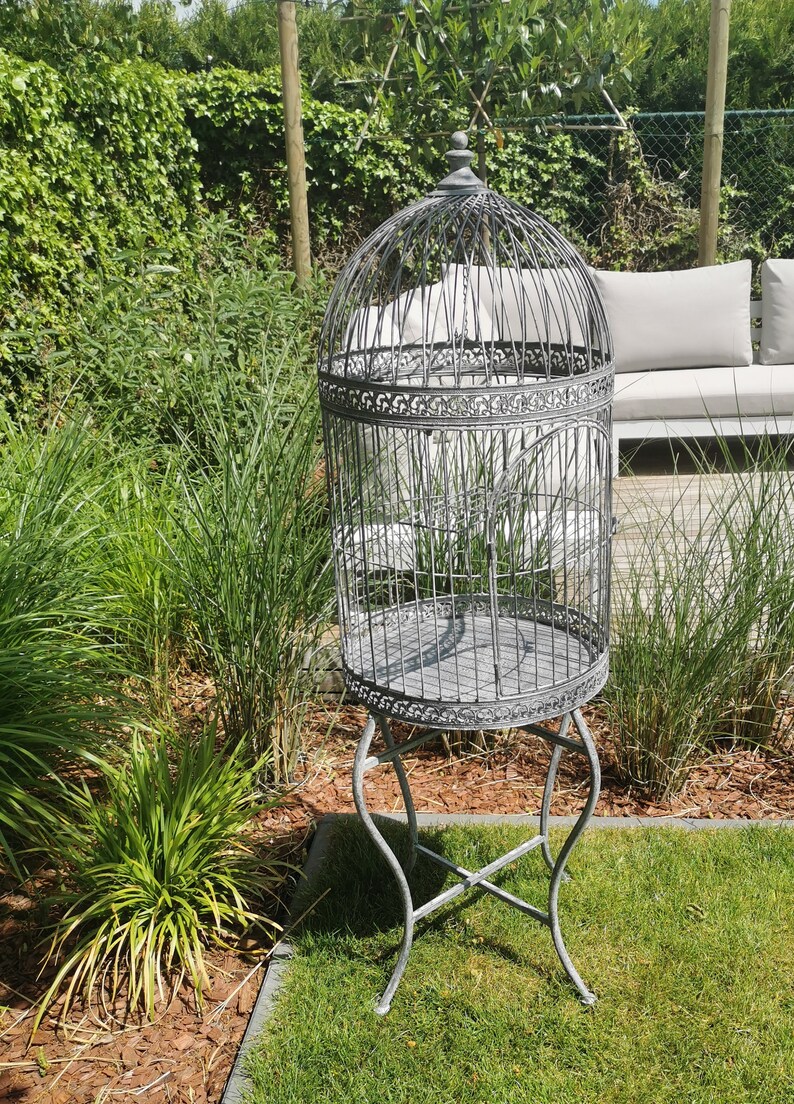 Very Large Decorative Bird Cage Iron Outdoor Bird Etsy Canada