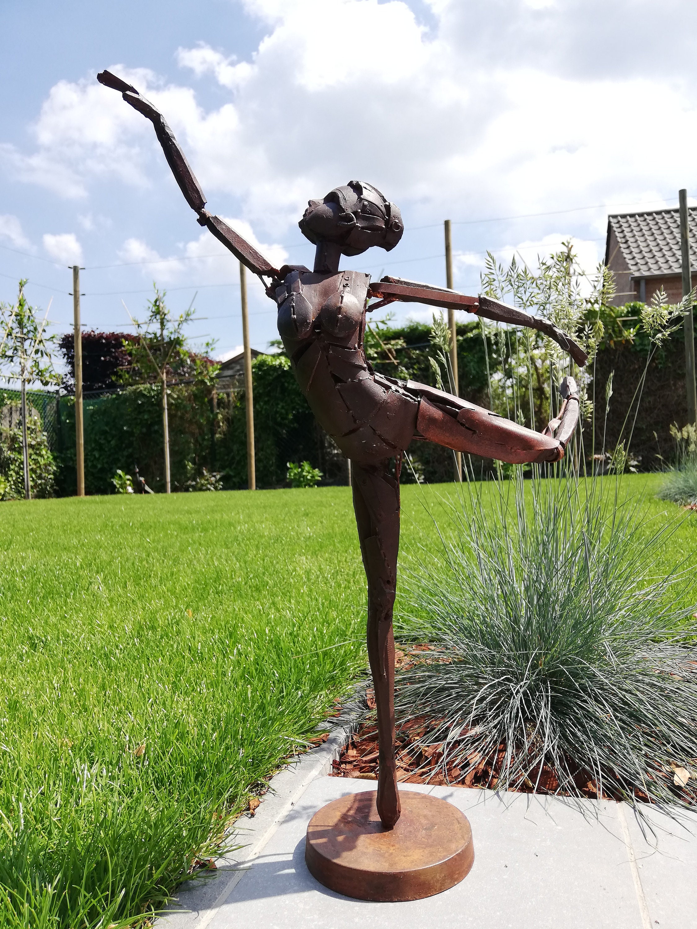 Modern sculpture of a dancer perfect showcase