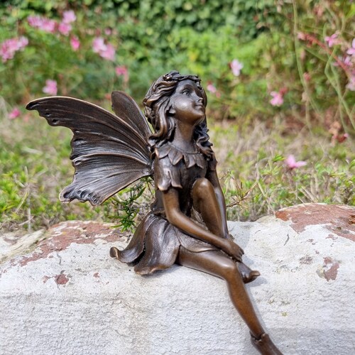 Bronze garden fairy statues Outlet