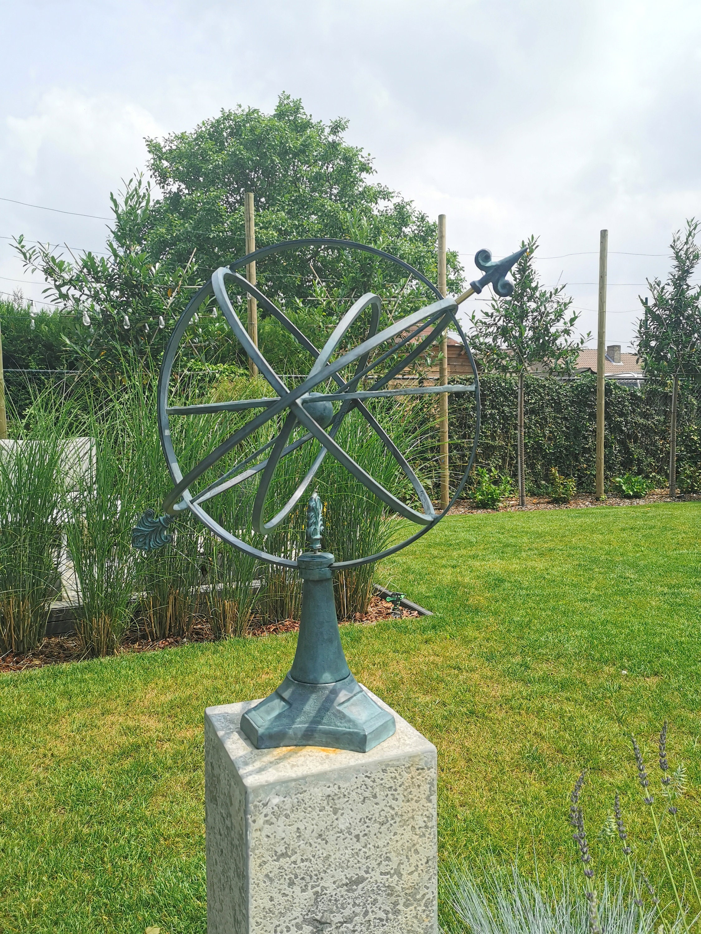 Bronze Sundial Garden sculpture Large Armillary
