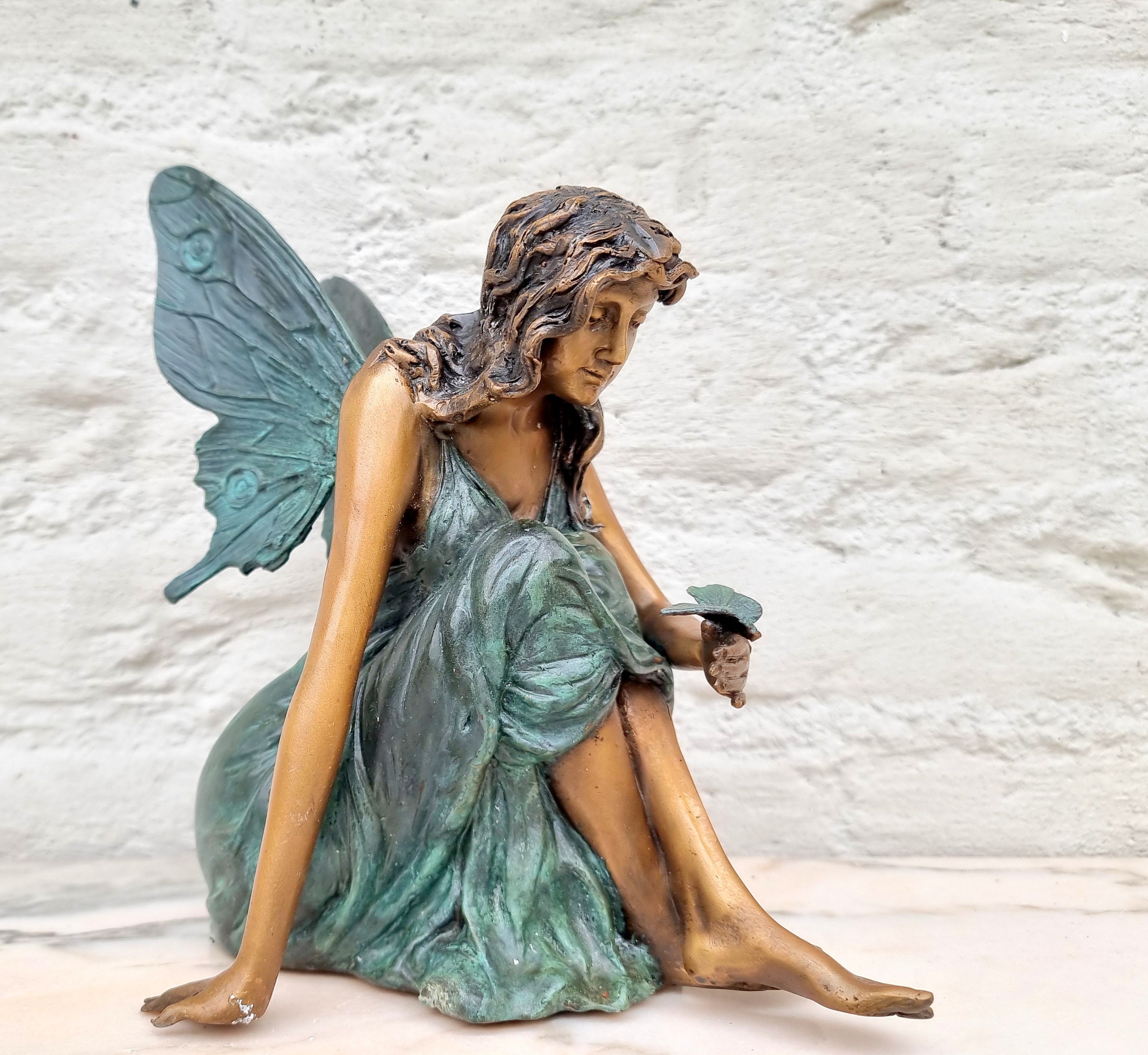 Bronze elf Fairy sculpture Decorative sculpture of an angel