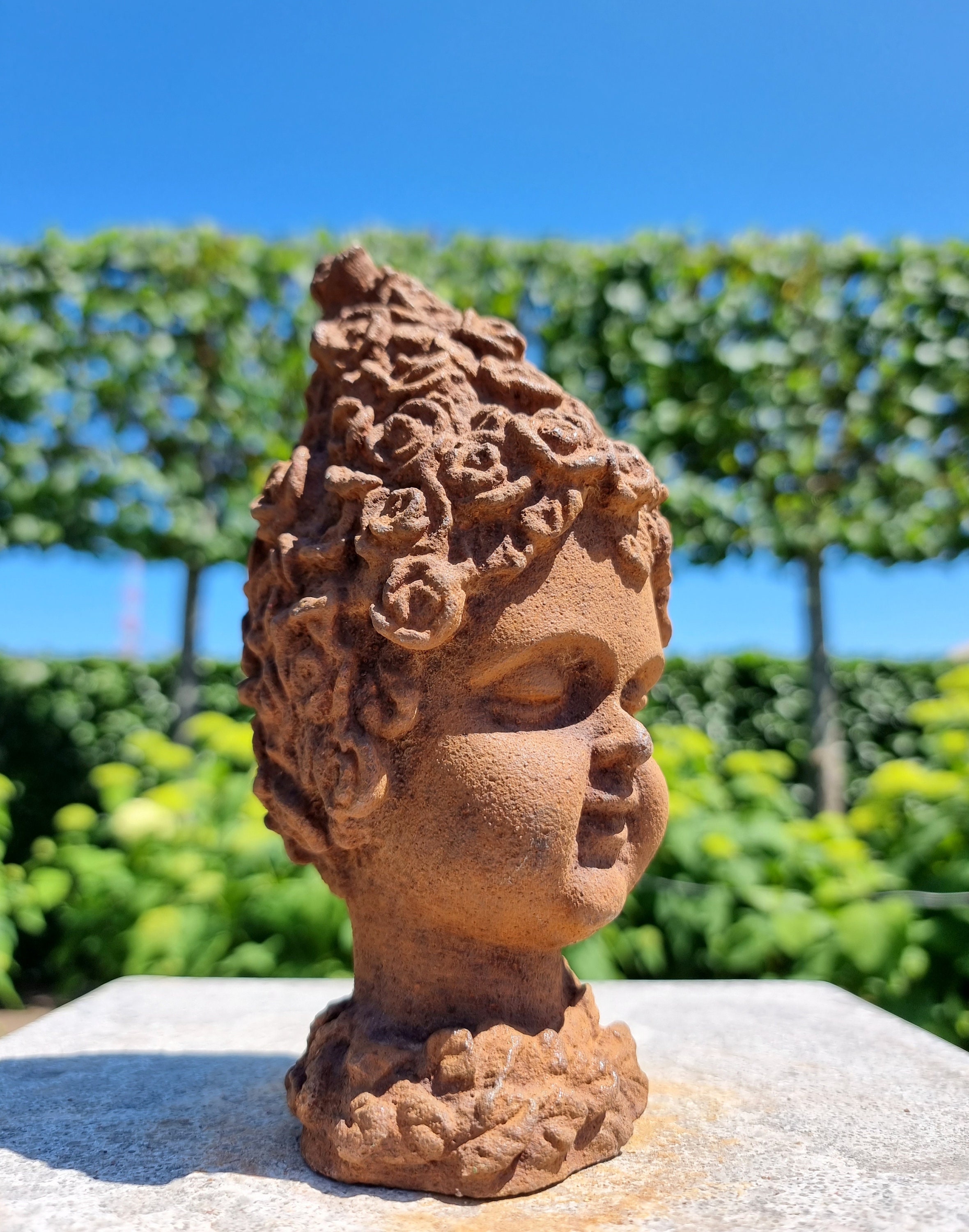 Cast Iron Garden Ornament Forest Elf Pixie of the Woods Child's