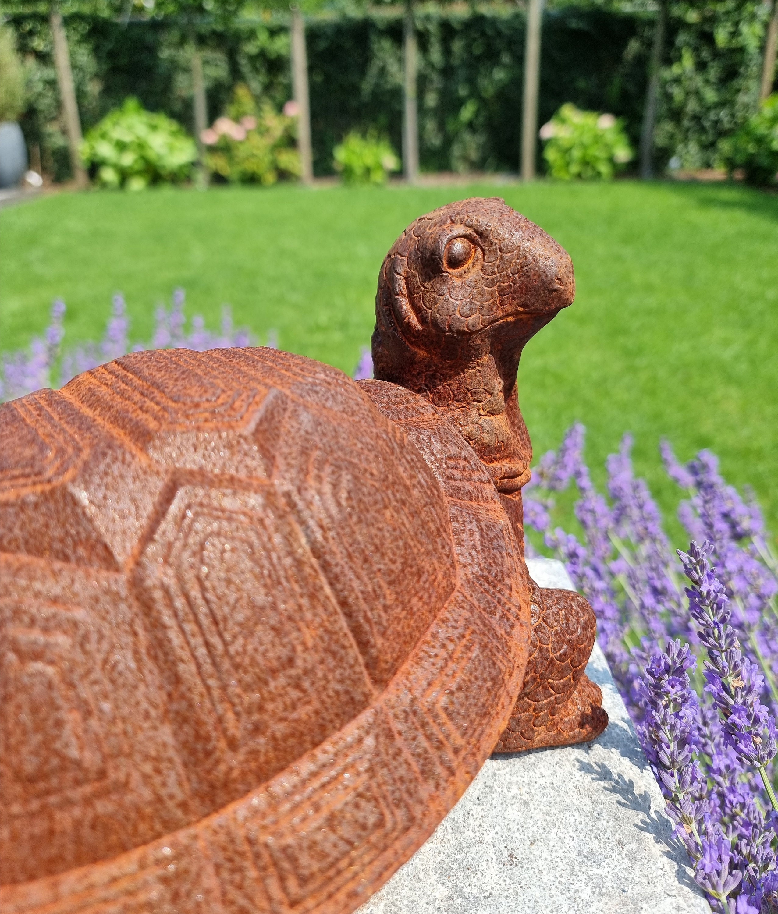 Tortue en fonte Décoration charmante de jardin animaux en fonte pour le  jardin -  France