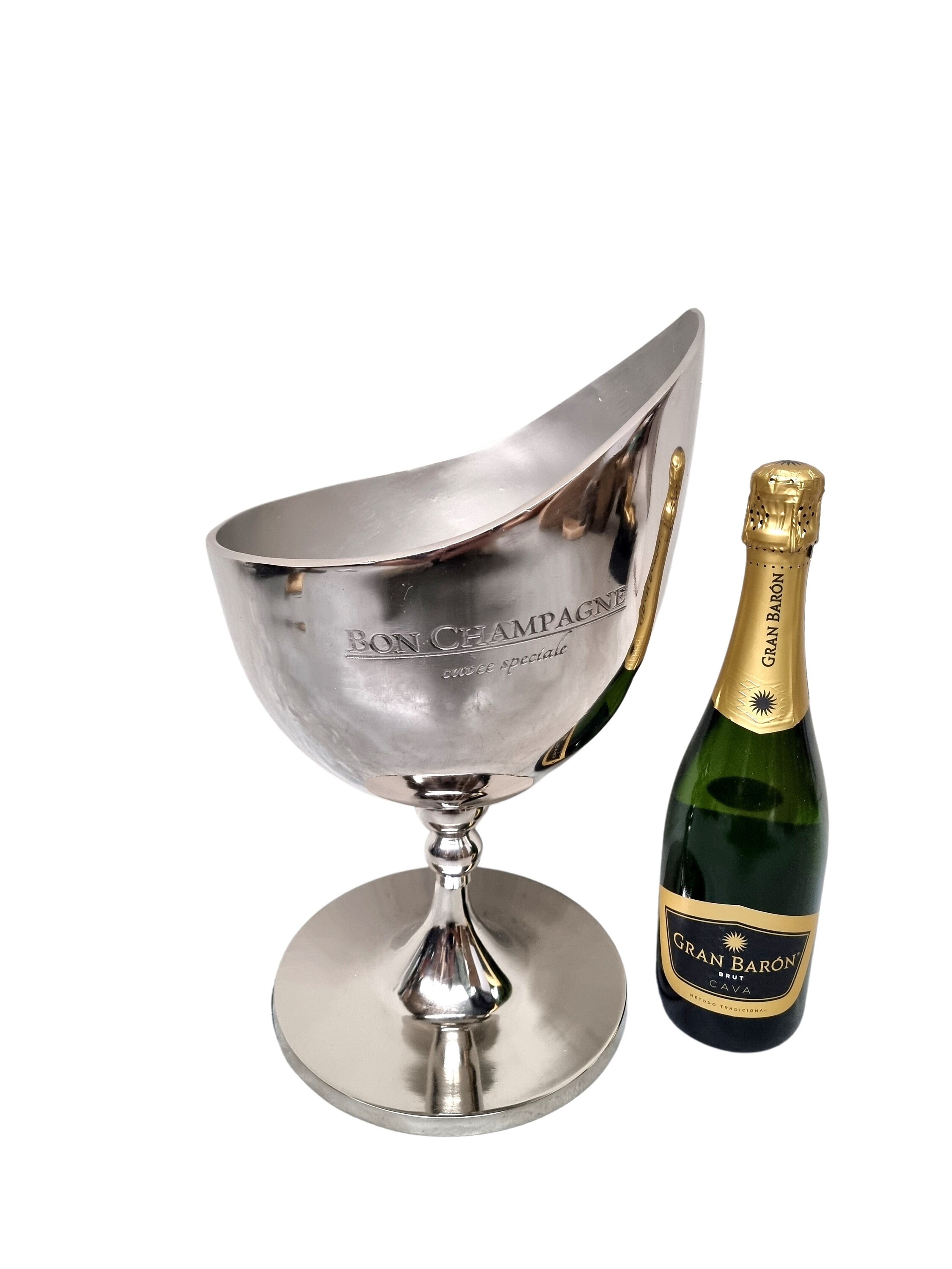 Nickelplated steel Champagne bucket Ice bucket Champagne and wine