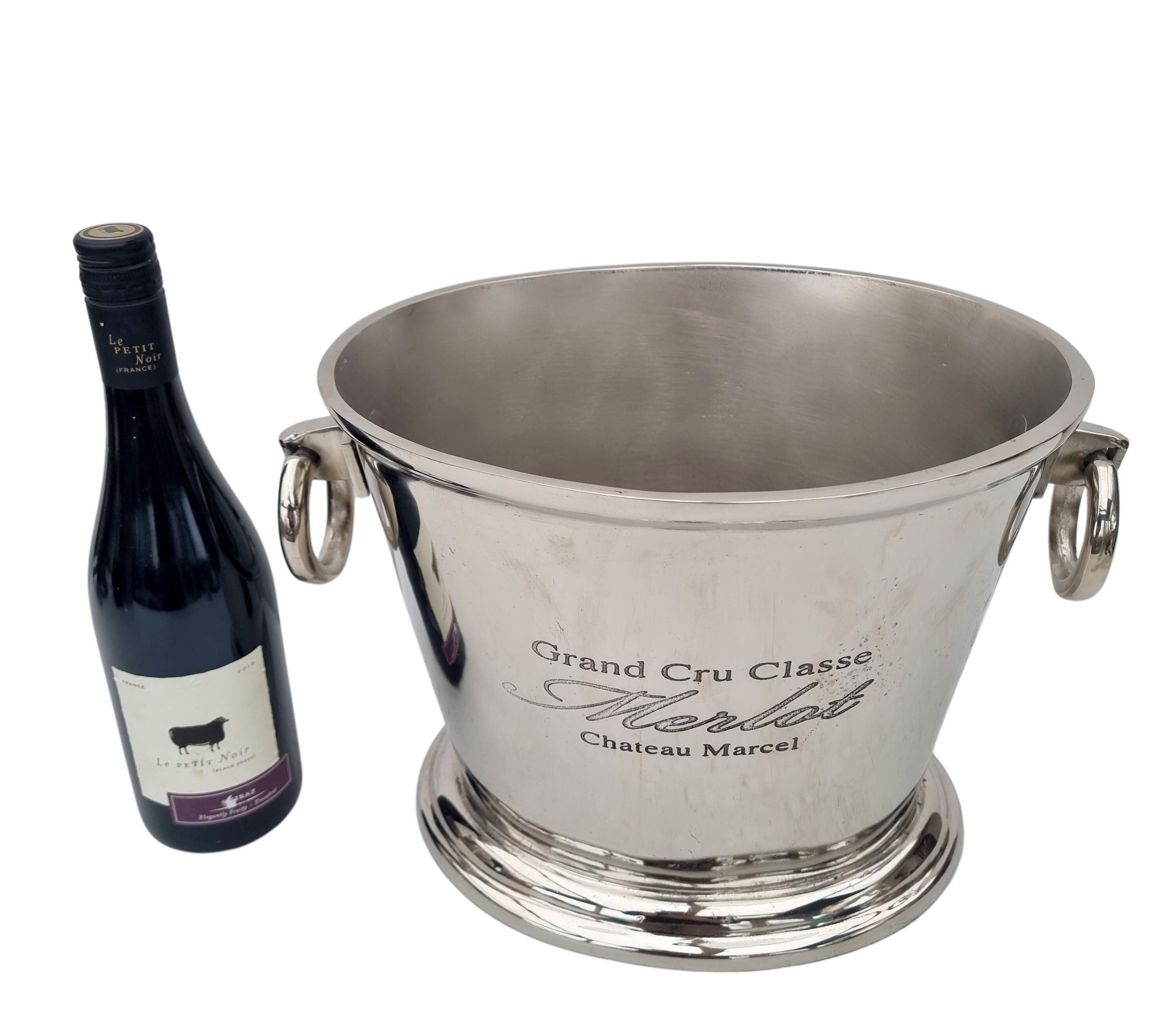 Chateau Marcel Wine Cooler/Champagne cooler/champagne ice bucket Silver plated alluminium