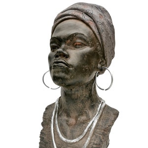 Beautiful Bust of an African Woman Beautiful Expression Native Decor - Etsy