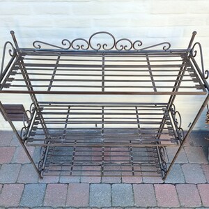 Beautiful Large Wrought Iron Flower Rack Wrought Iron Garden - Etsy