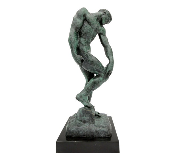 Classic bronze sculpture after Rodin - Bronze athlete