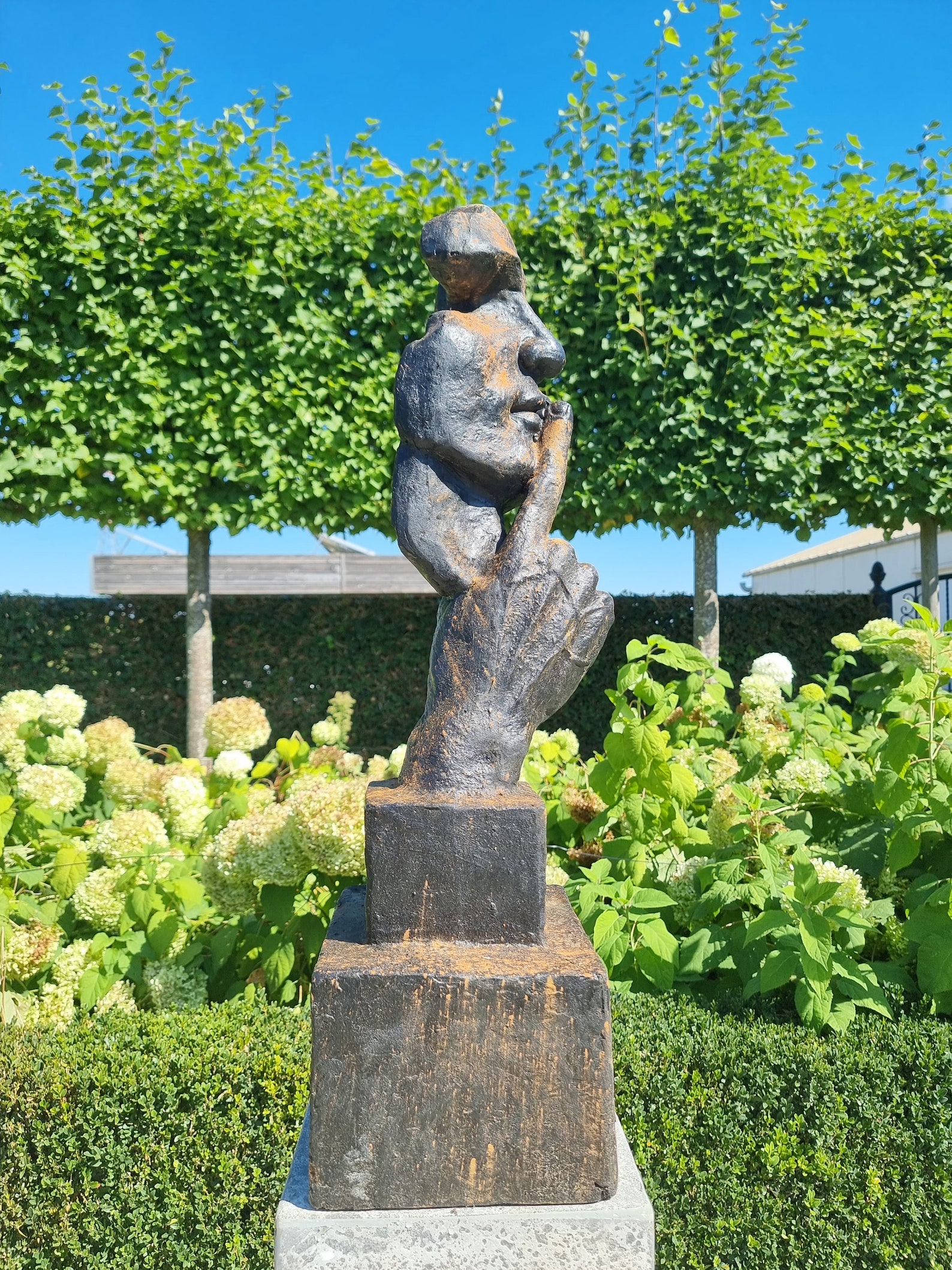 Large Abstract Sculpture of a Male 'whispering' Etsy