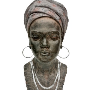 Beautiful Bust of an African Woman Beautiful Expression Native Decor - Etsy
