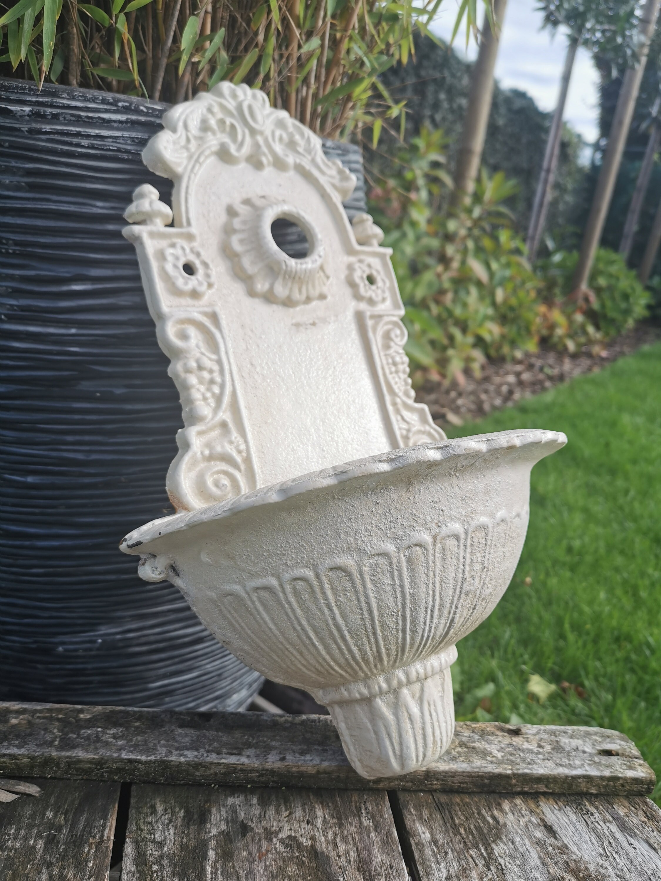A Cast Iron Wallfountain Etsy