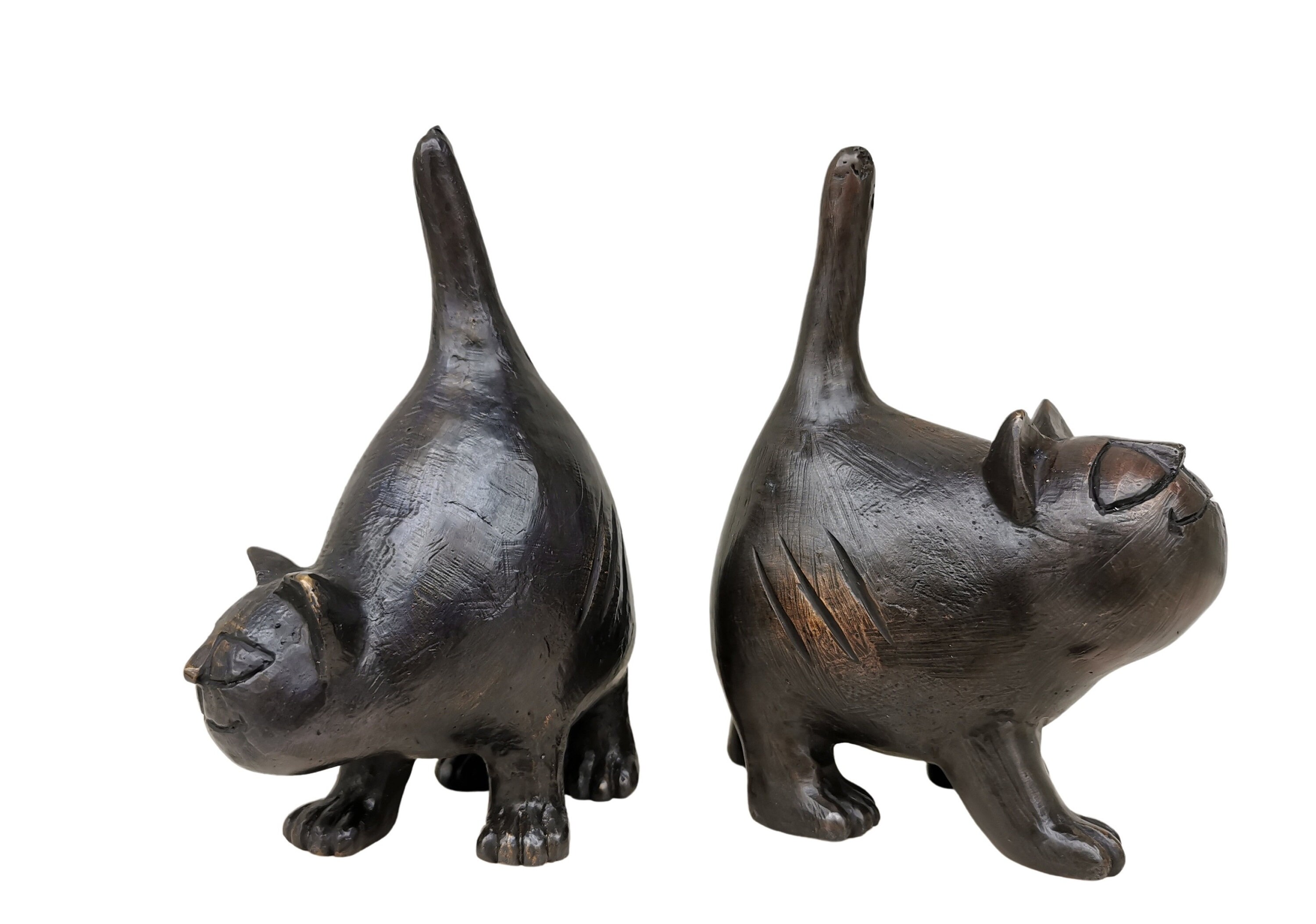 Cool Cat Ornaments Bronze Cats Toon Cats Etsy UK