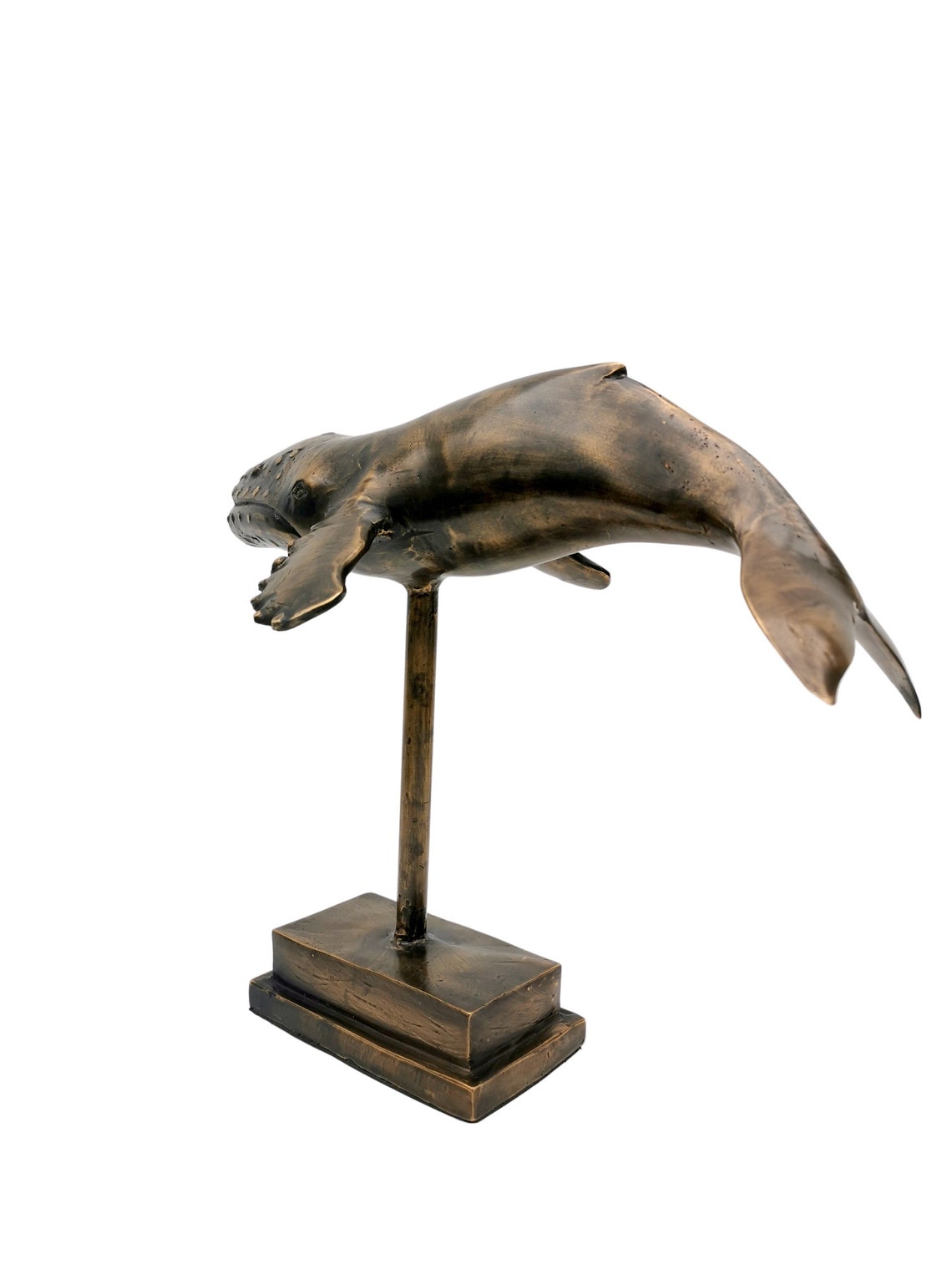 Humpback Whale on Stand Bronze Decorative Sculpture of a - Etsy UK