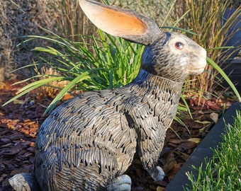 Cute metal  rabbit ( Garden Sculpture)