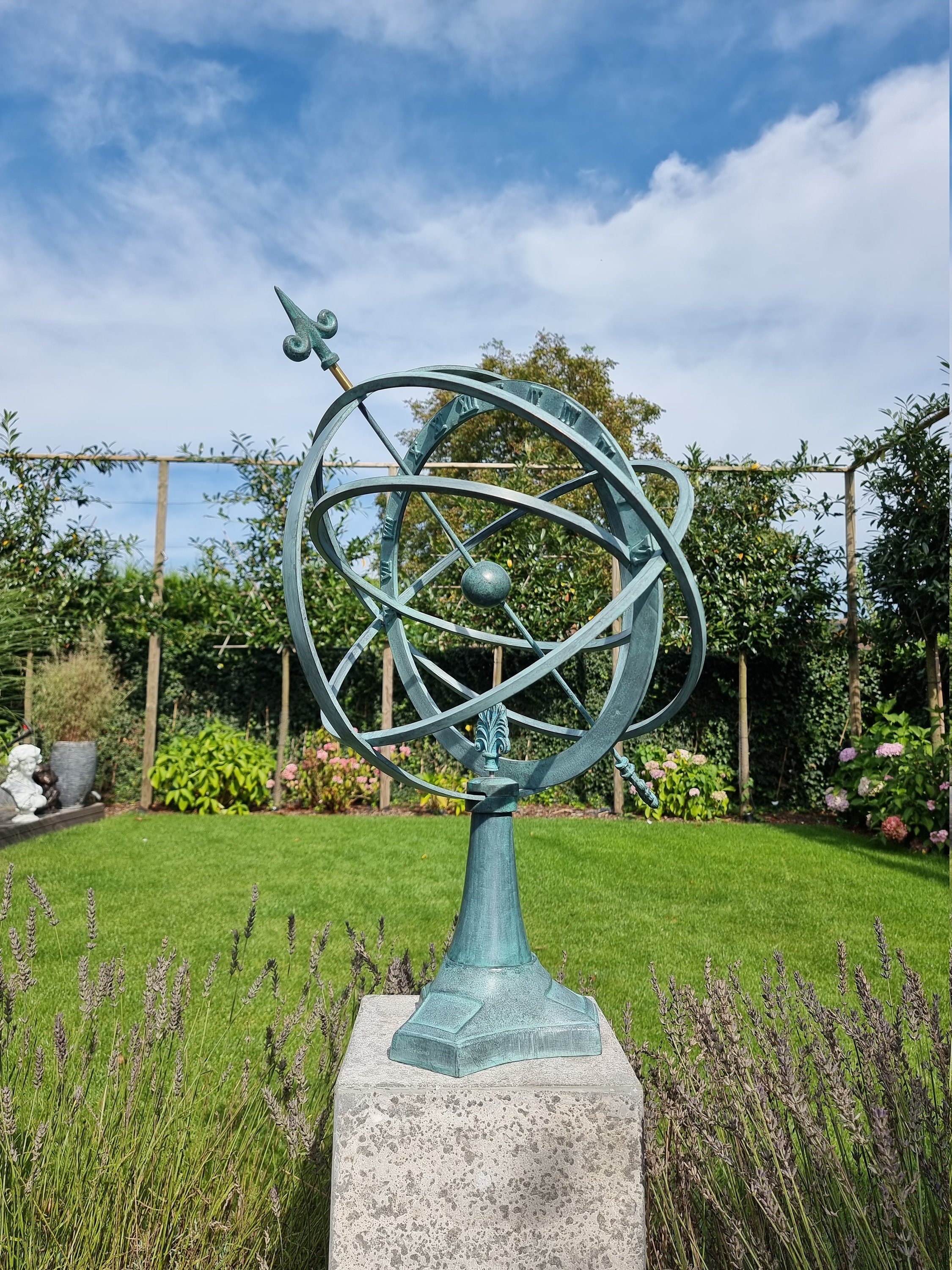 Bronze Sundial Garden sculpture Large Armillary