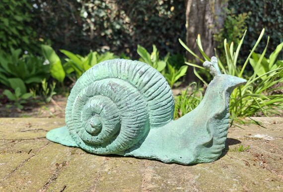 Escargot en fonte Sculpture de jardin escargot Décoration de