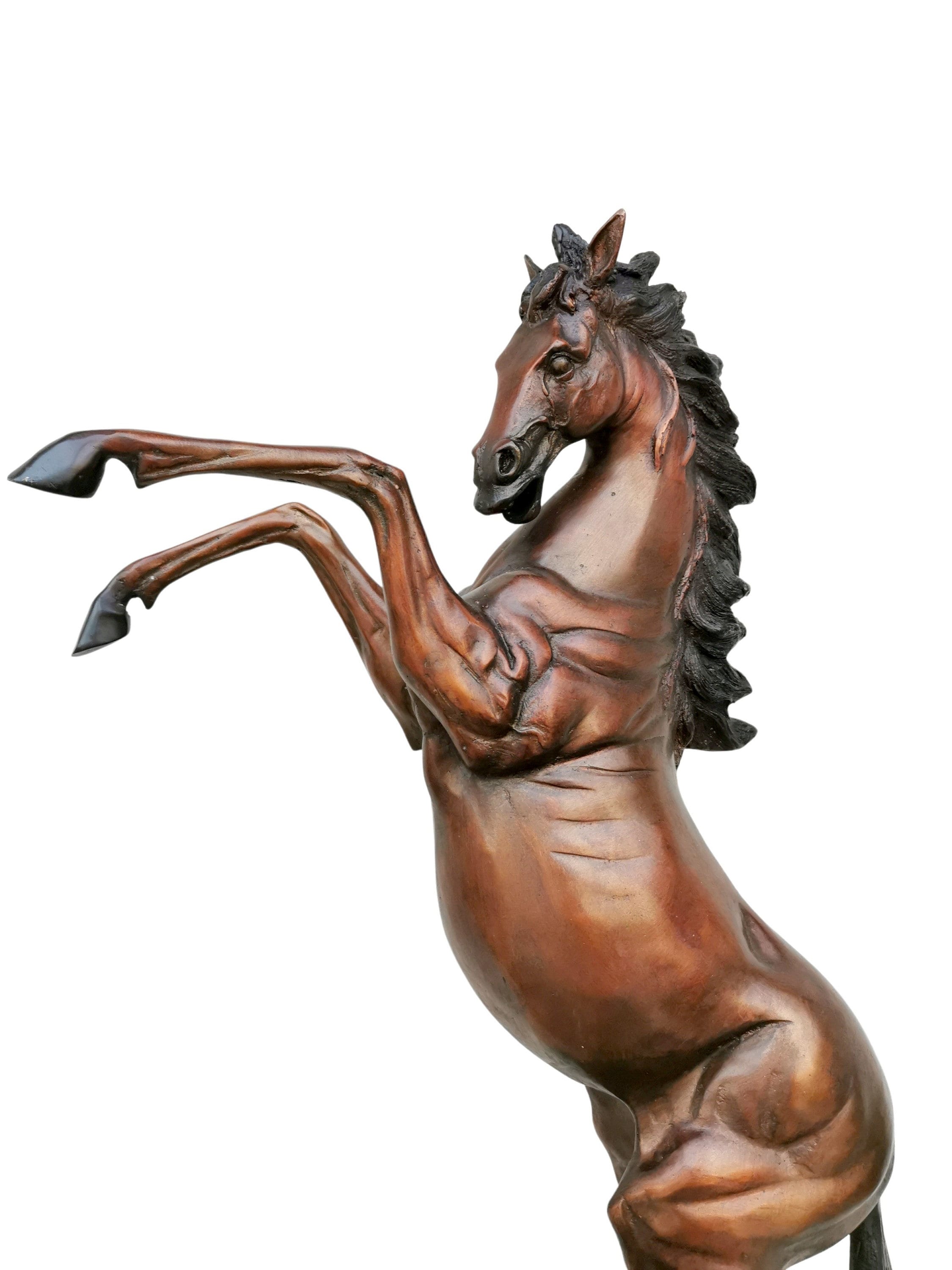 Large rearing horse Large bronze horse statue