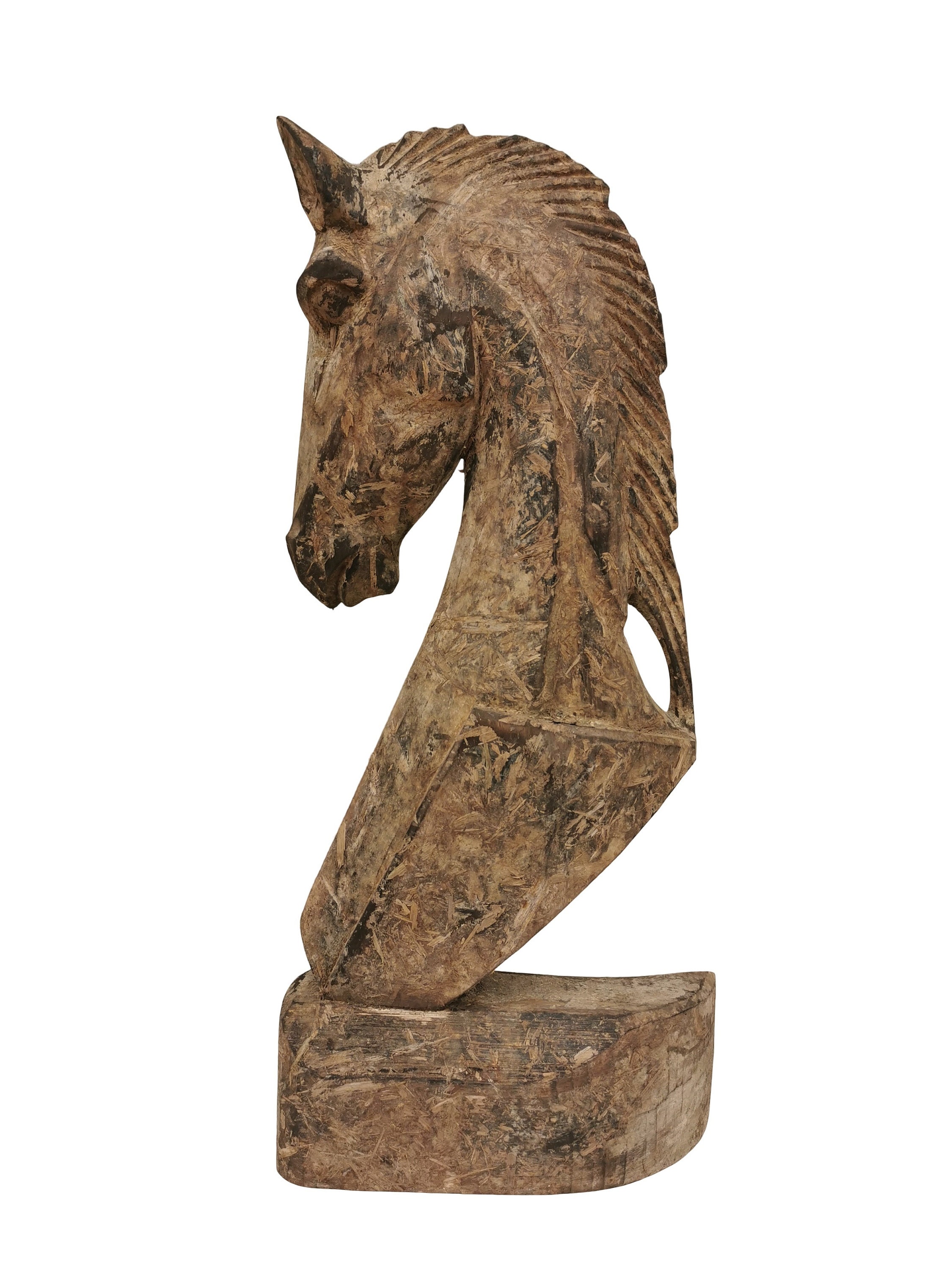 Wood carving Horse head bust