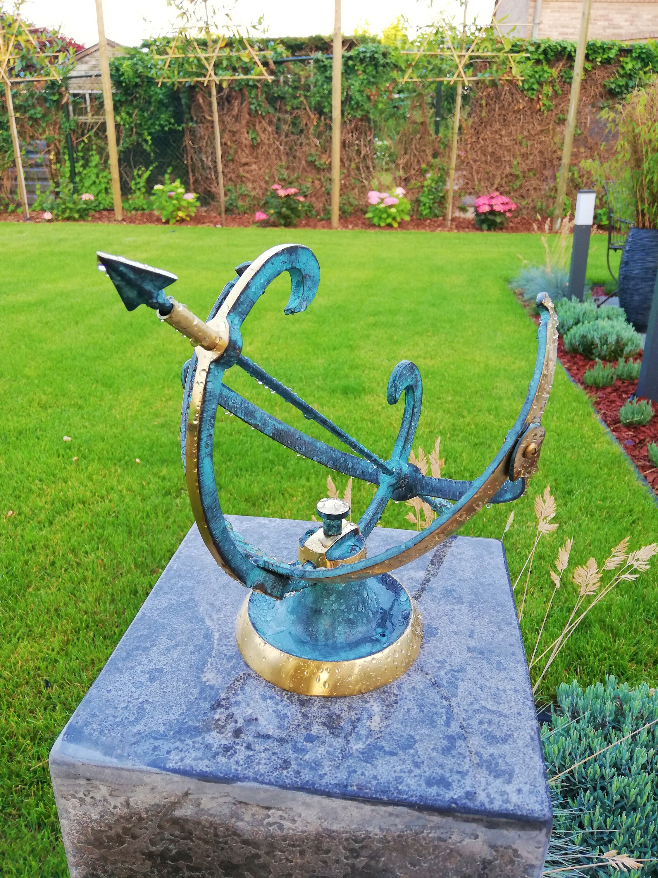 Bronze Sundial Garden Sculpture Etsy Australia