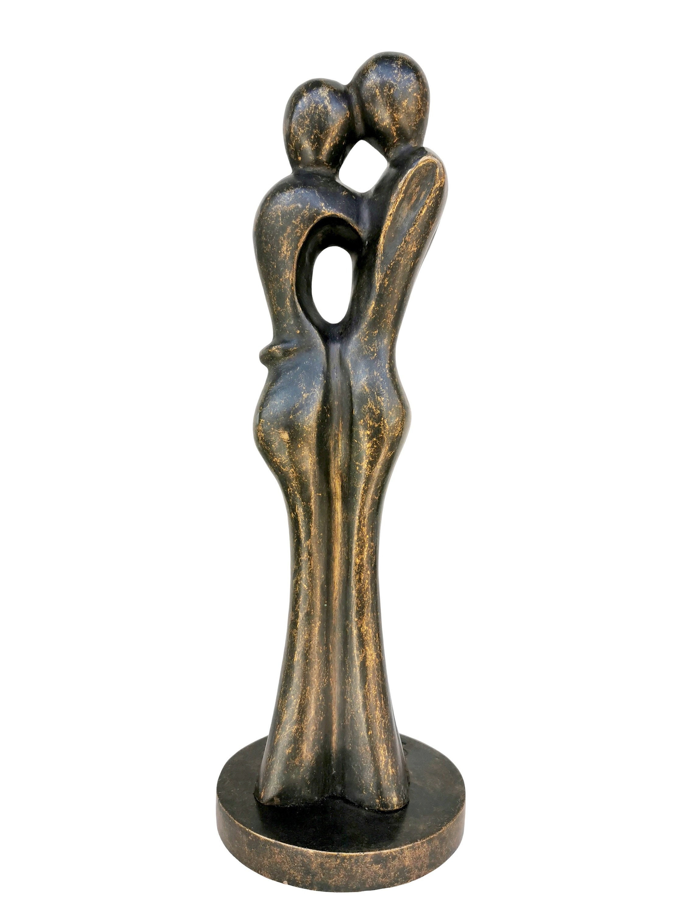 A Bronze Sculpture of a Loving Couple Etsy