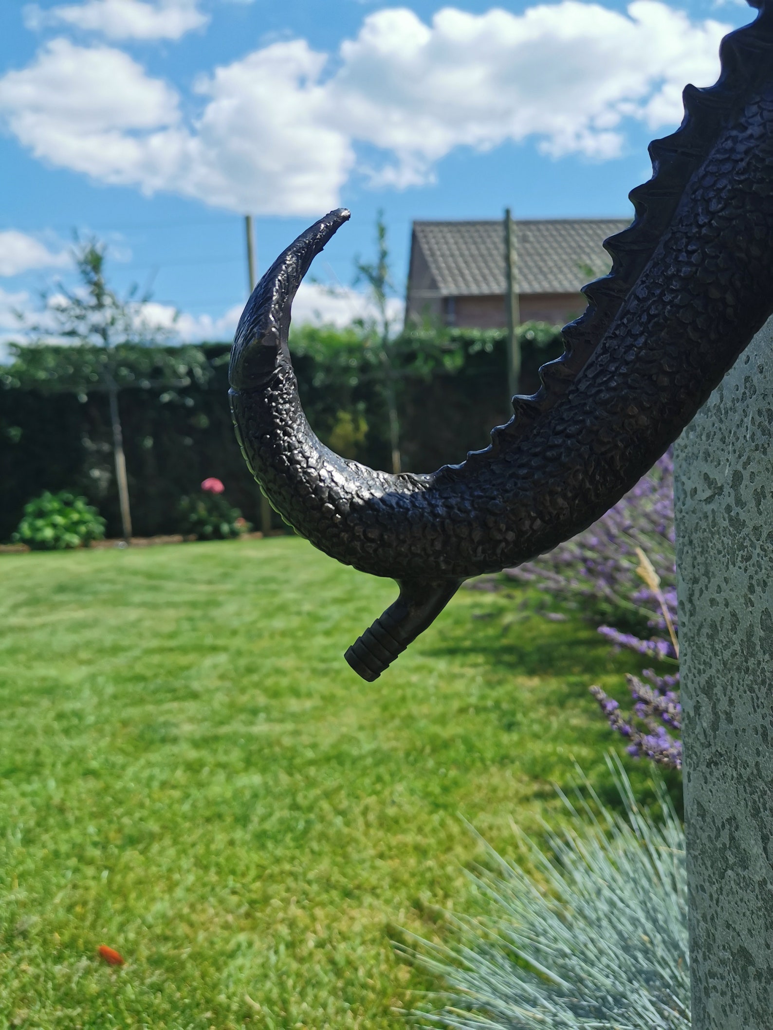 Large Bronze Dragon Garden Statue Fountain Garden Etsy