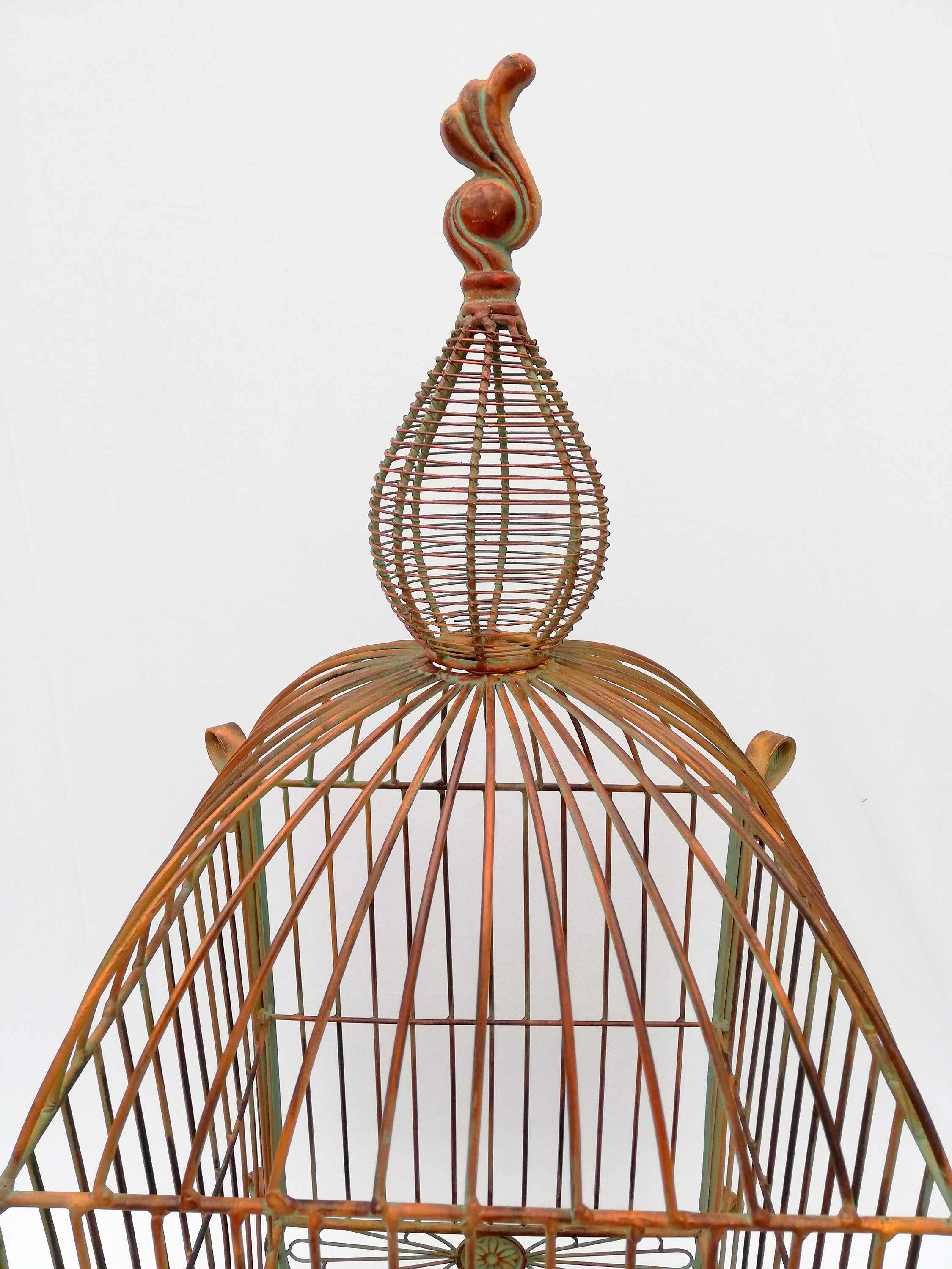 Very large decorative bird cage iron