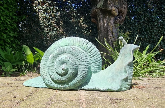 Escargot en fonte Sculpture de jardin escargot Décoration de