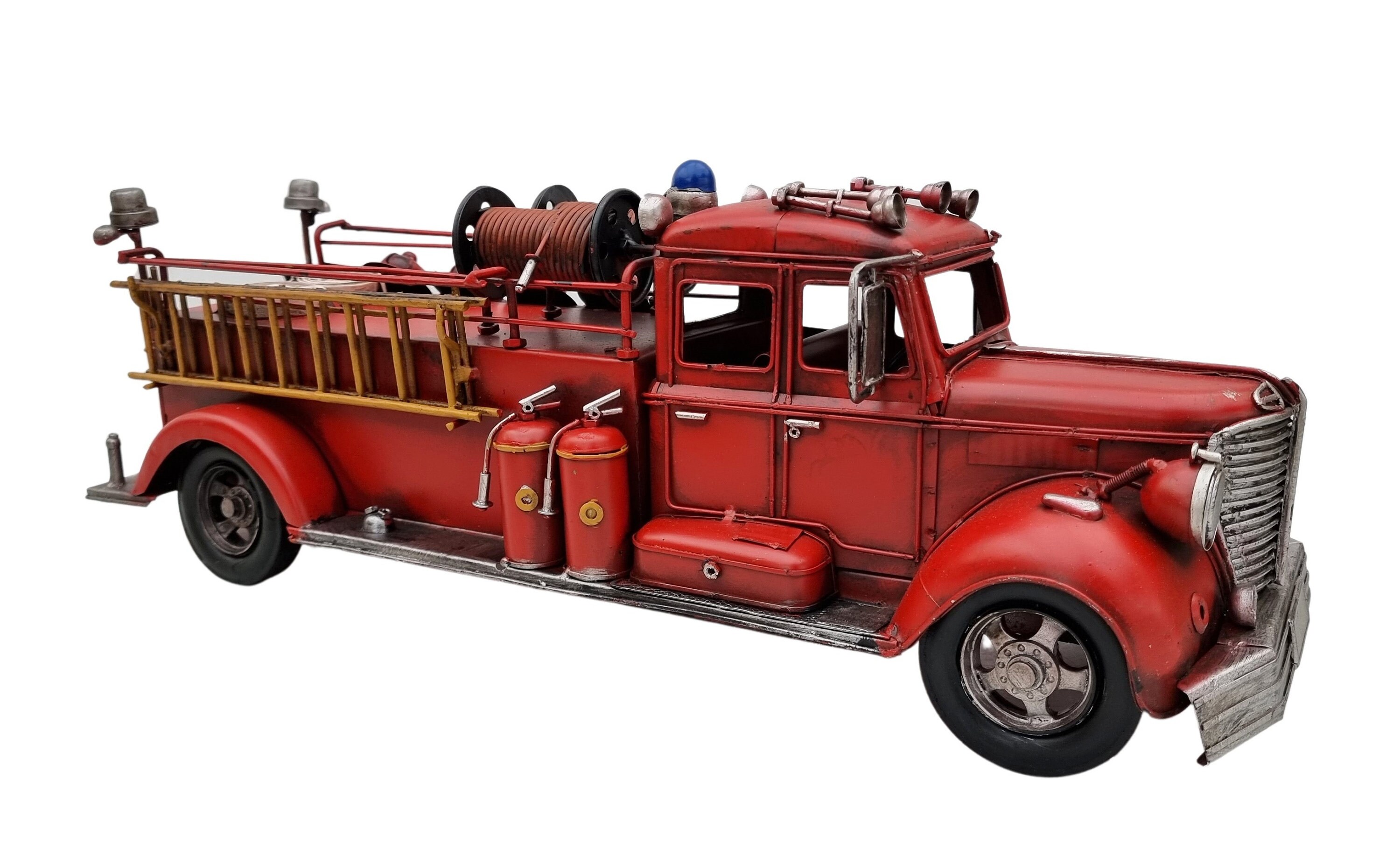 Scale model of a fire truck 20 inches Vintage style fire truck