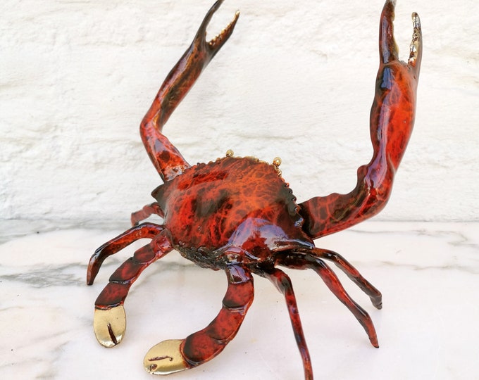 Bronze Crab statue - King crab