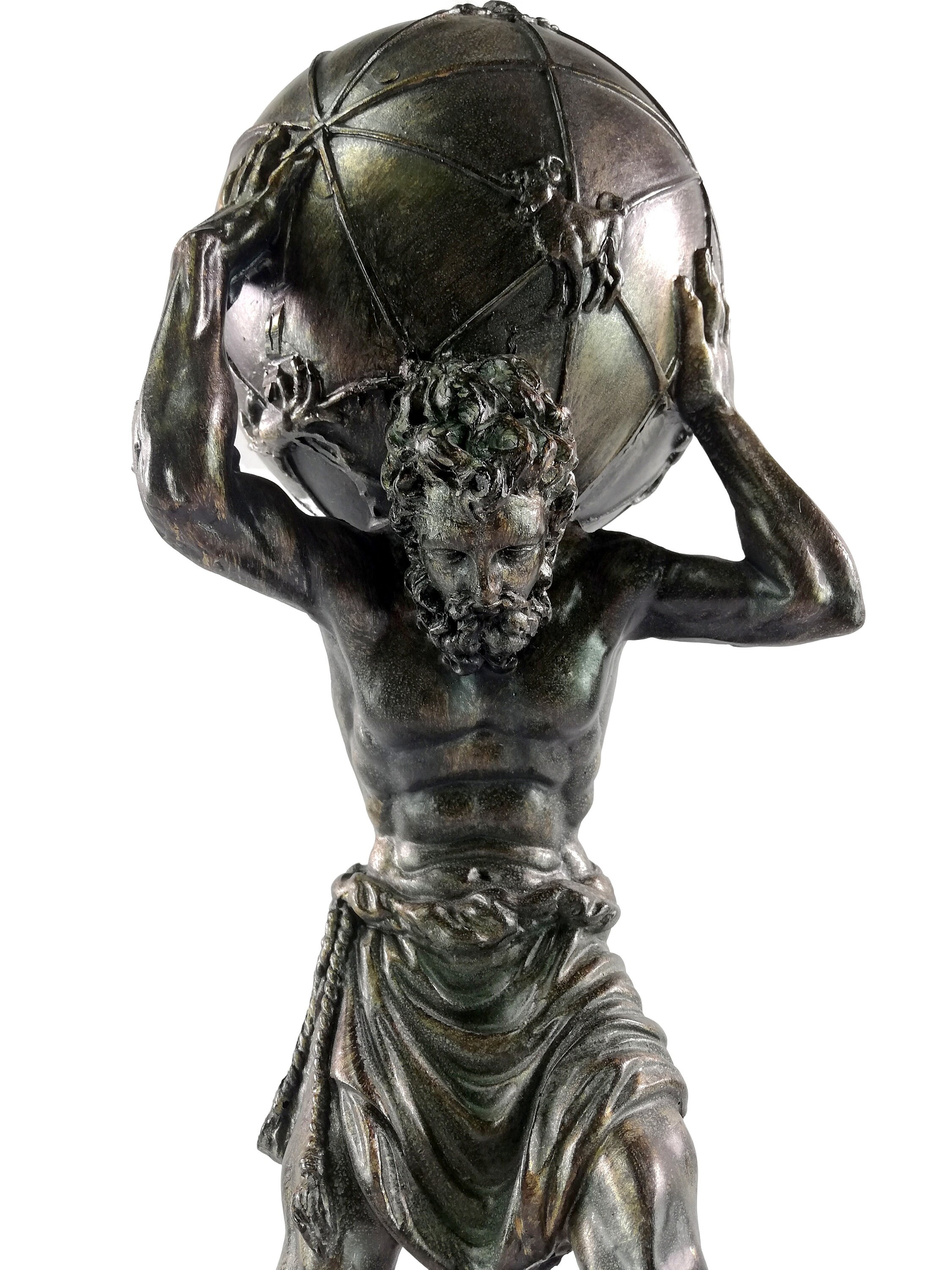 Detailled Sculpture of Atlas Etsy Australia