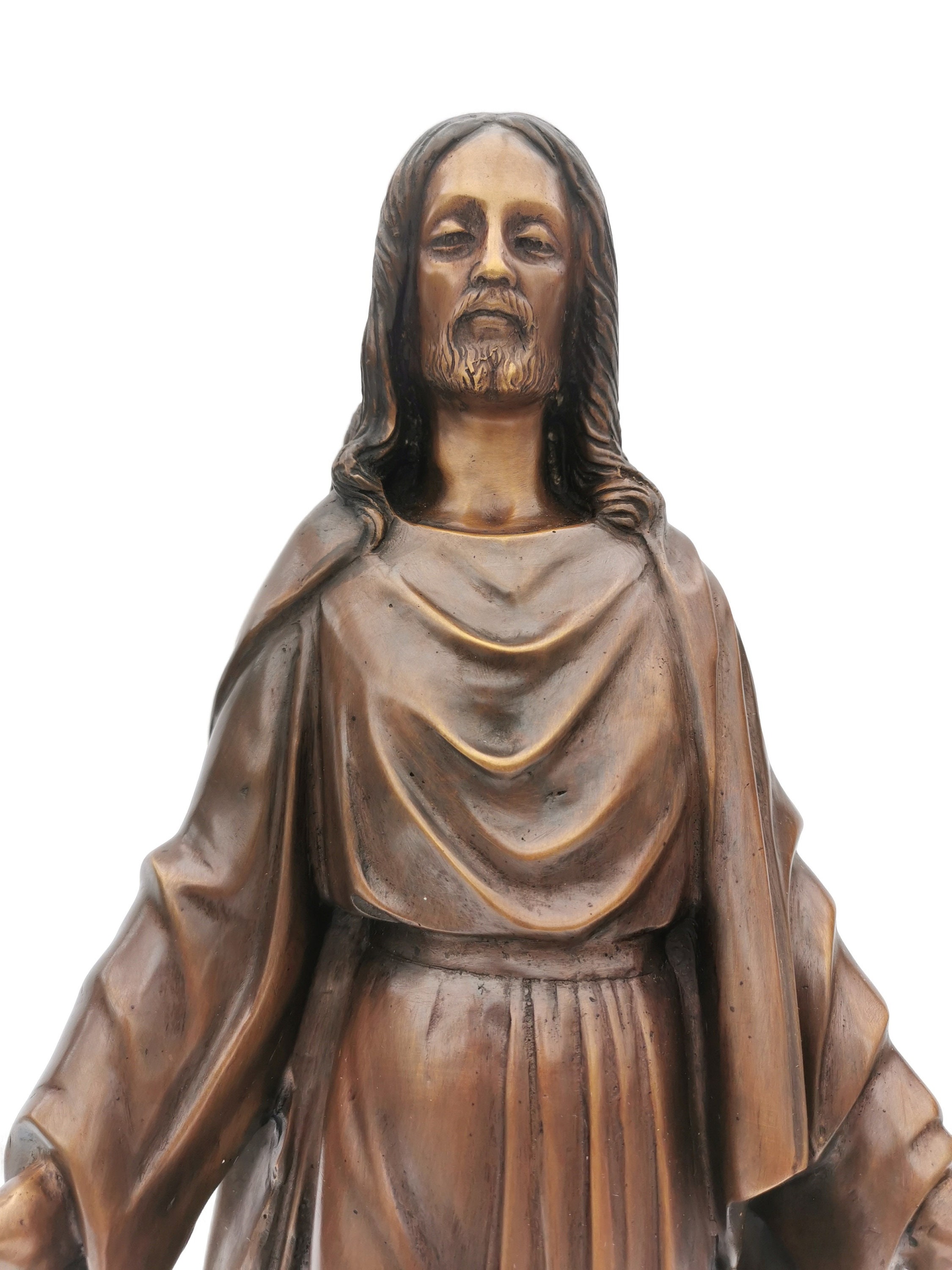 Large bronze sculpture of Jesus our lord Messiah