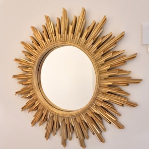 Regency sunburst mirror - Hollywood regency - Wall mirror