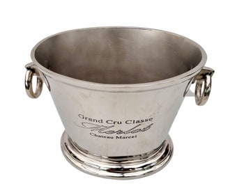 Chateau Marcel - Wine Cooler/Champagne cooler/champagne ice bucket - Silver plated alluminium