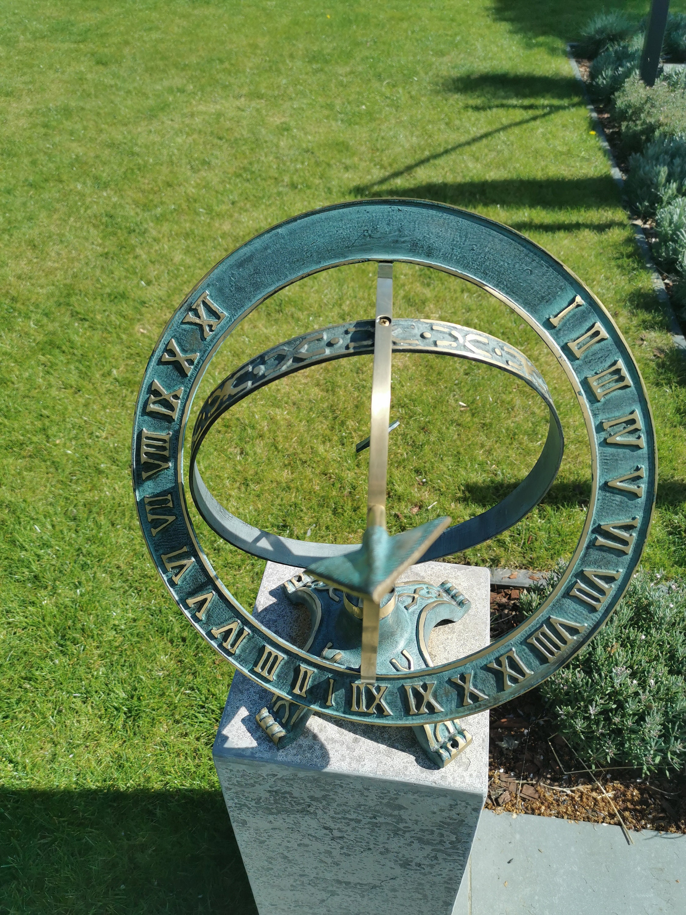Bronze Sundial Garden sculpture Armillary