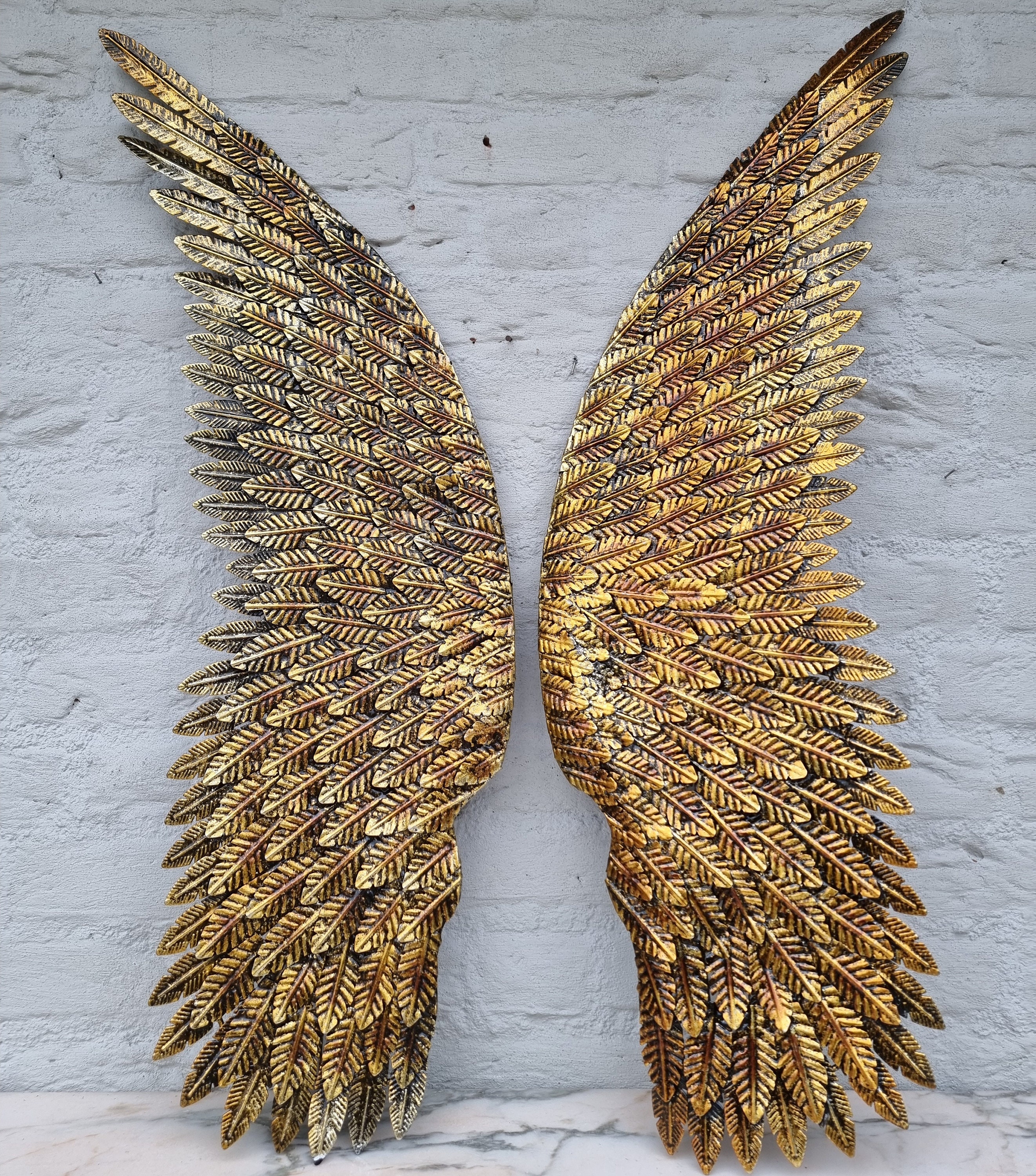 Magnificent Highly Detailed Image of Black & Gold Angel Wings, Personalize  for PROM, HOCO, Maternity, Memorial Signs, Baptism, Celebration 