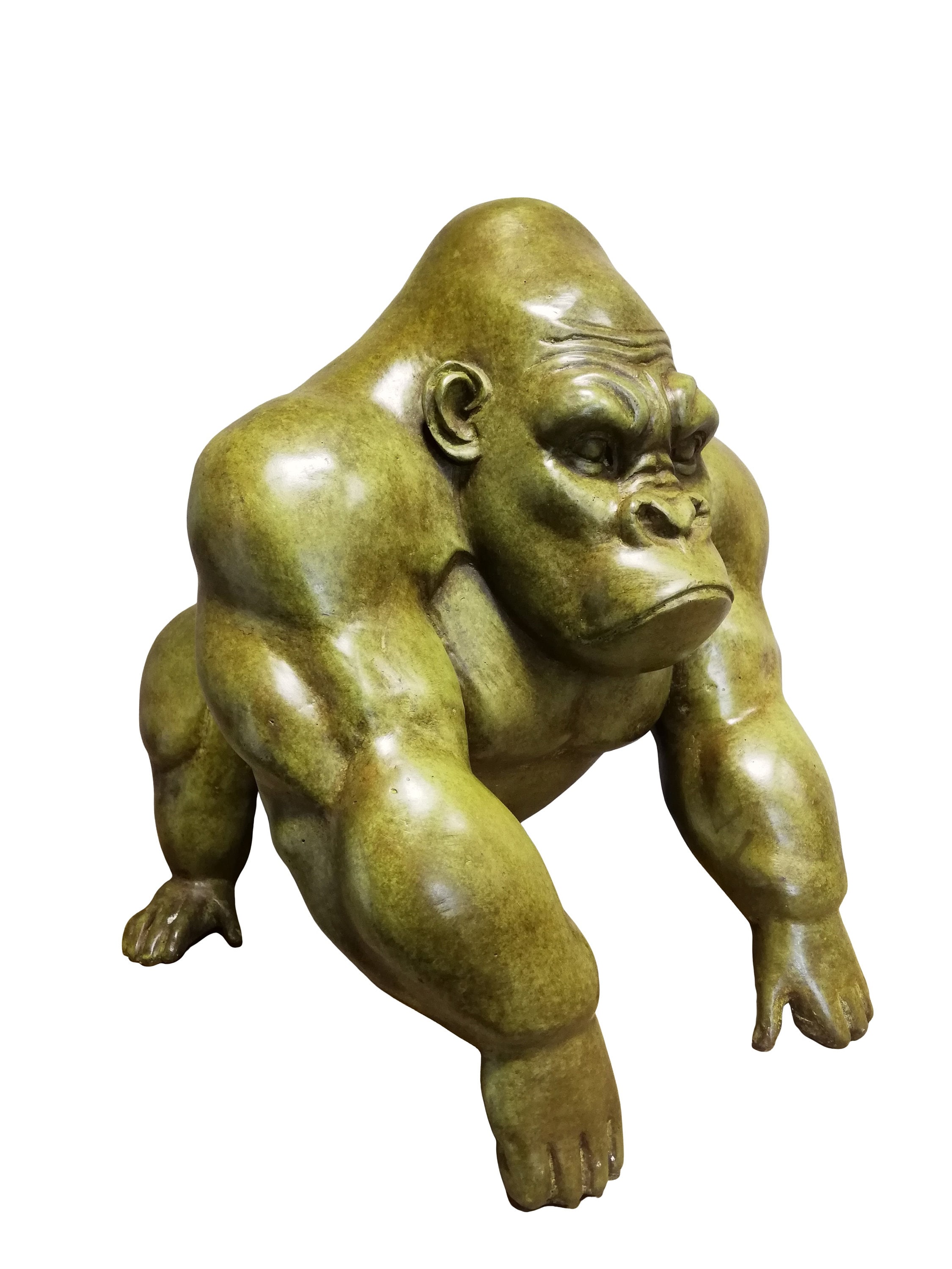 Impressive bronze king kong sculpture Exclusive