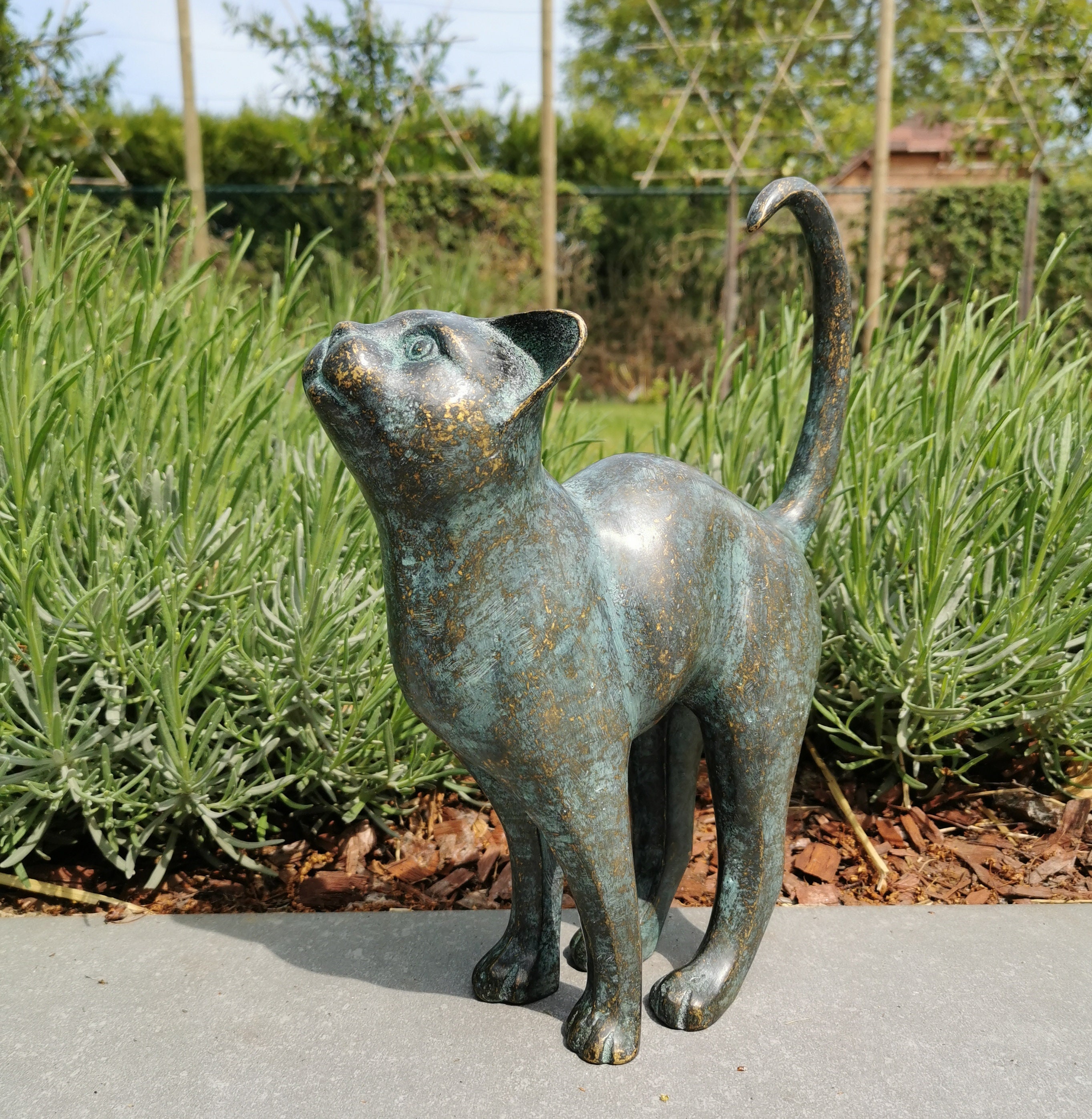 Bronze Cat Sculpture Gato Nano Lopez for sale Only 4 left at 65