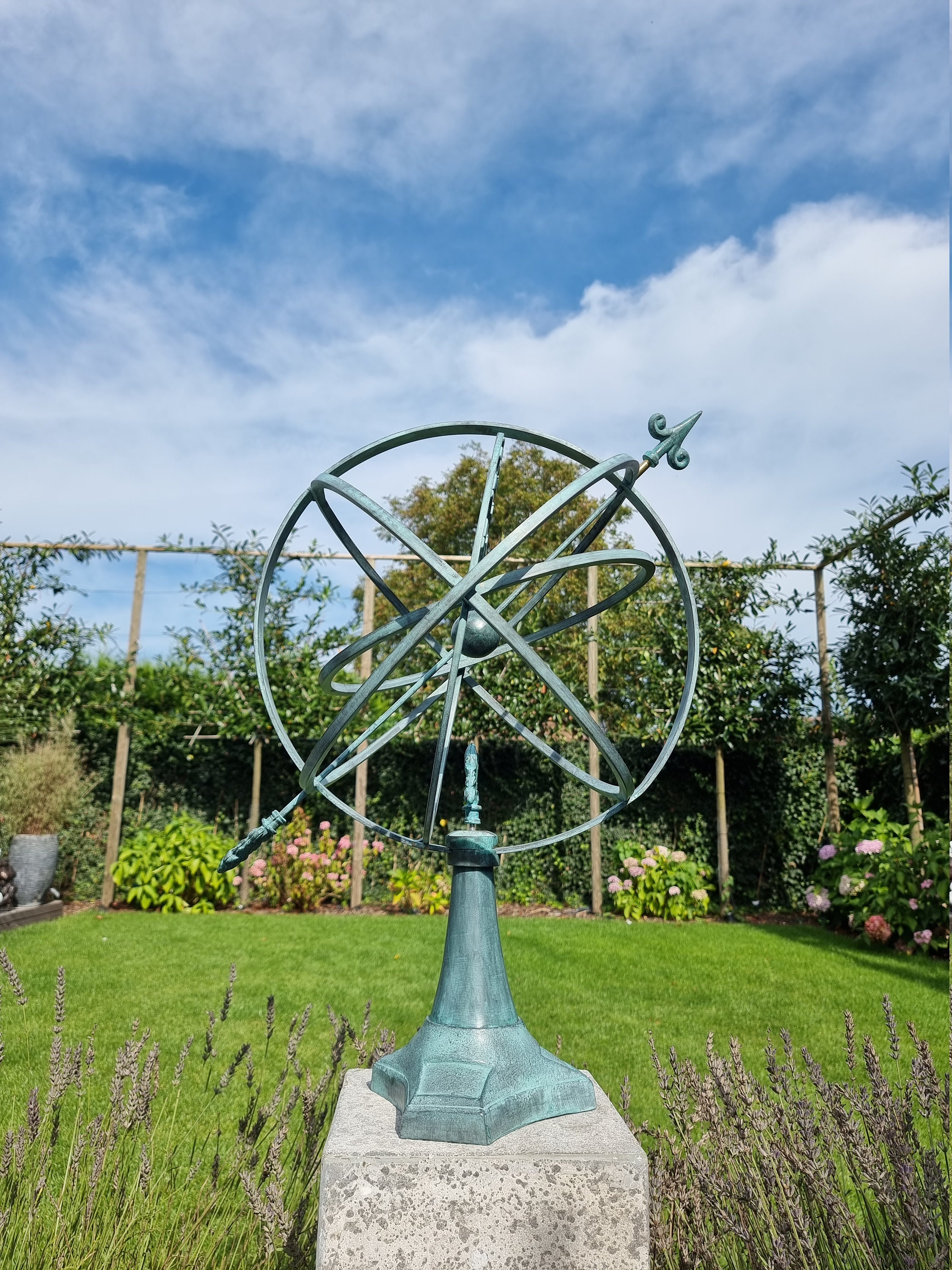 Bronze Sundial Garden sculpture Large Armillary