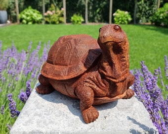 Cast iron tortoise - Charming garden decoration - cast iron garden animals