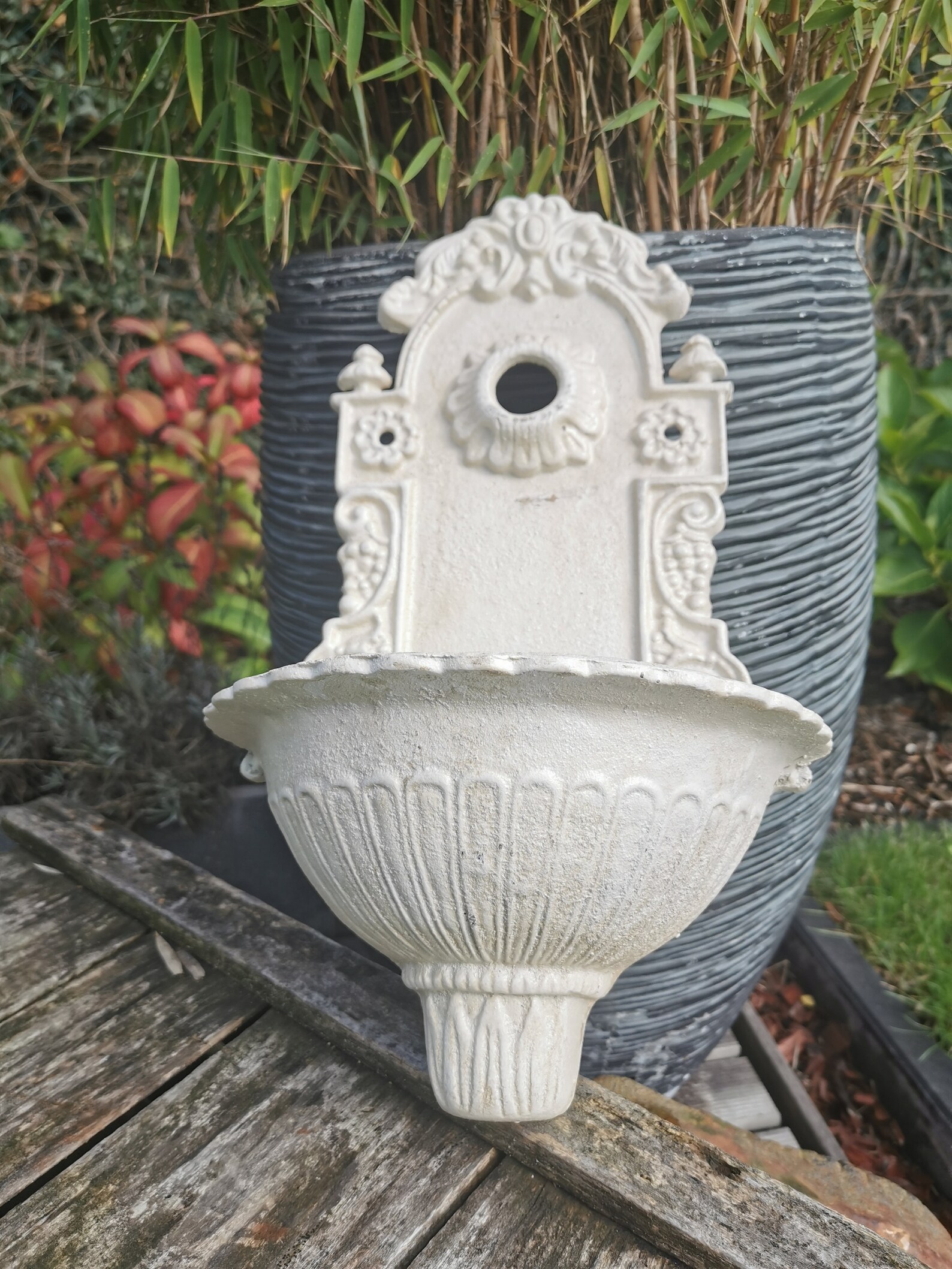 A Cast Iron Wallfountain Etsy