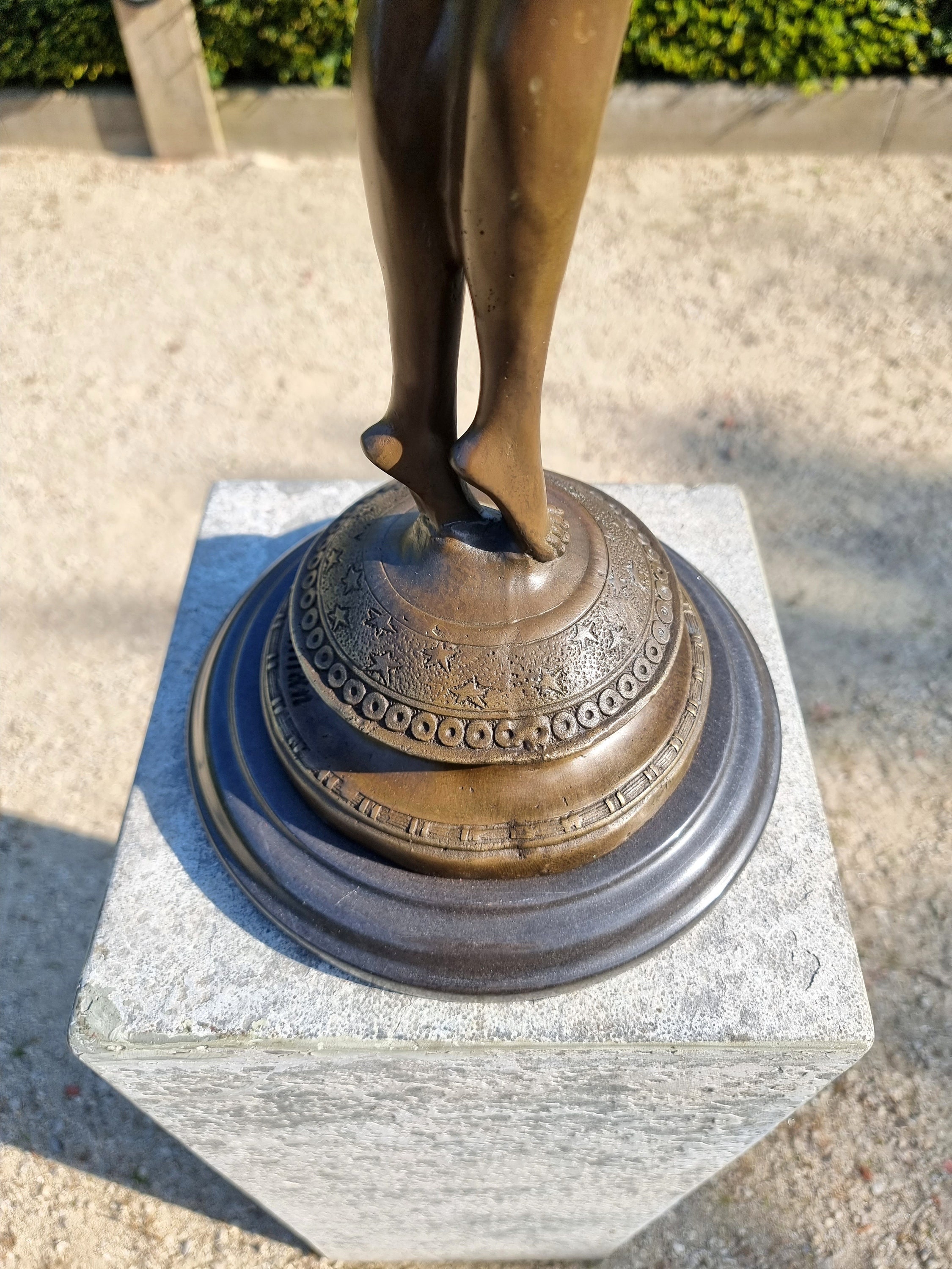 Bronze female angel Large standing nude angel Bronze decoration