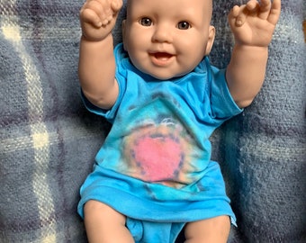 3-6 mois Onesie Pastel Heart Tie Dye