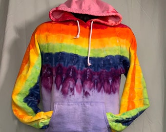 Medium Tie Dye Rainbow Hoodie