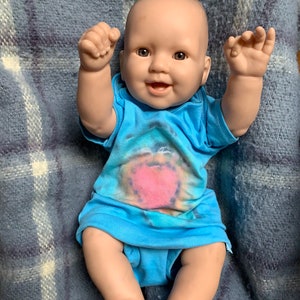 3-6 months Onesie Pastel Heart Tie Dye