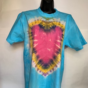 Medium Pastel Crowned Heart Tie Dye T-Shirt
