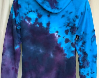 Blue Tie Dye Hoodie Unisex