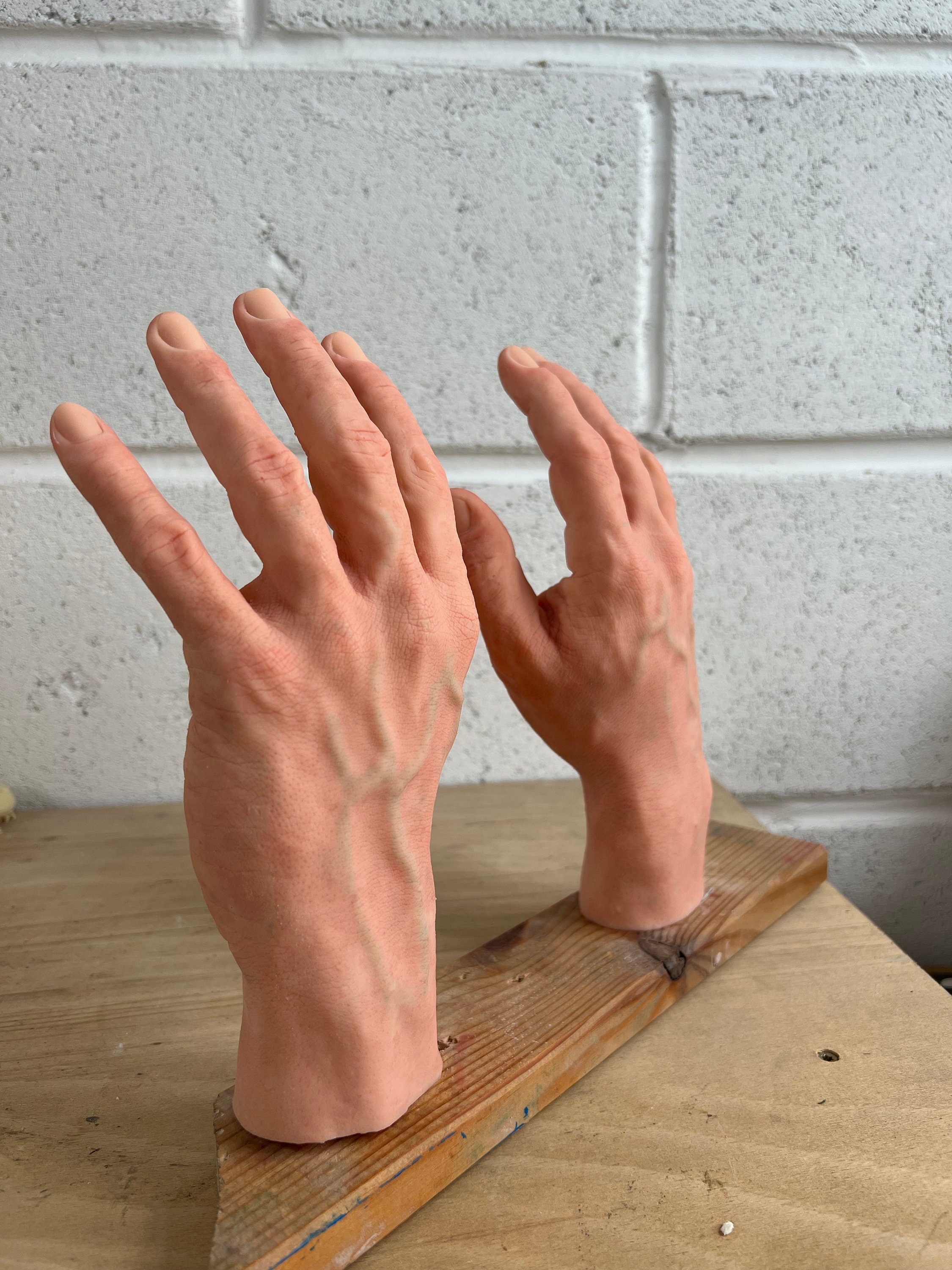 Realistic Silicone Pair of Male Hand - Etsy