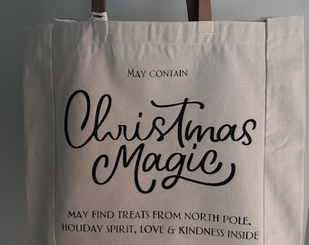 Christmas Magic Canvas Tote Bag - Olivella Magical Supplies