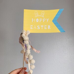 Easter Bunny Printable Pennant Flags - Digital File