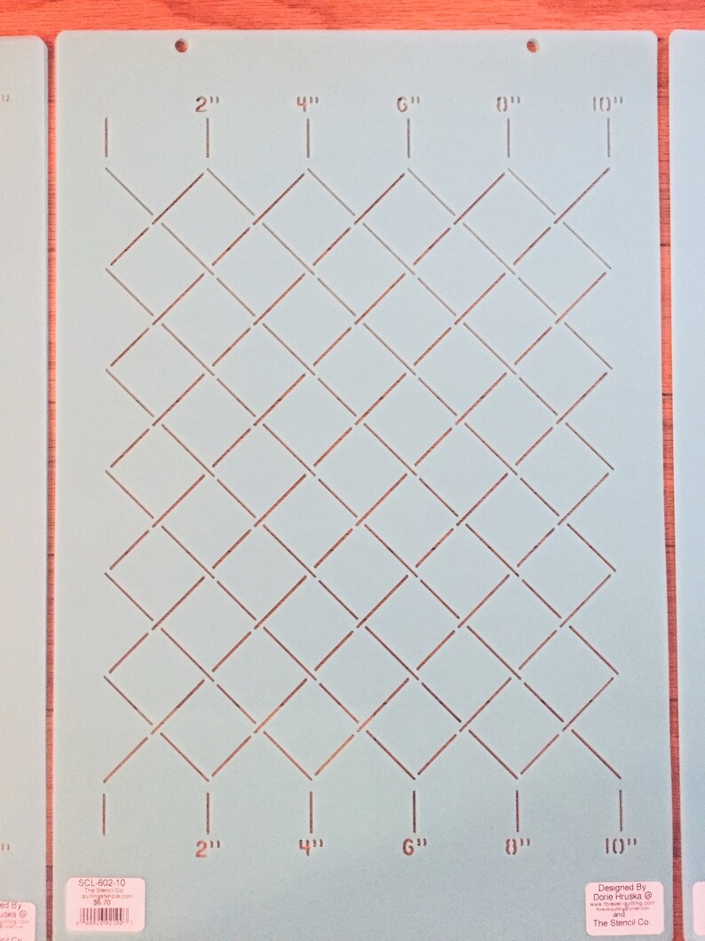 Plastic Quilting Stencils for Freemotion Grid Quilting Etsy